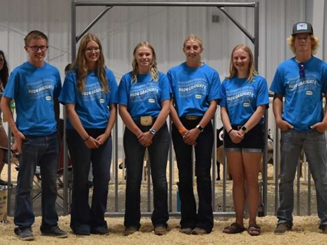 (Picture of recipients: Left to Right: Evan Olson, Mackenzie Hendrickson, Jolynne Strobel, Samantha Lyons, Allison Bryn, Logan Maddock)