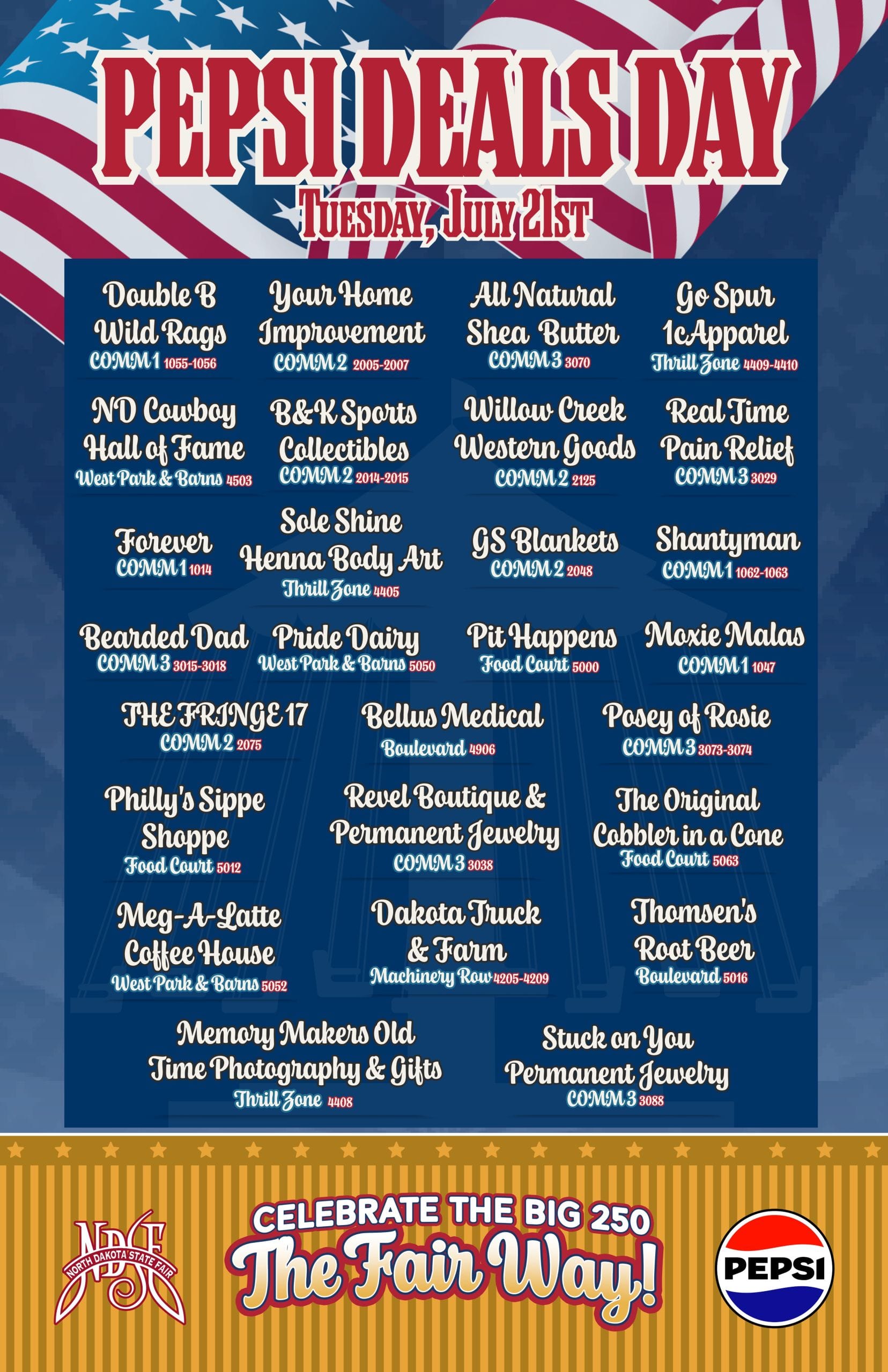 pepsi deals all vendors